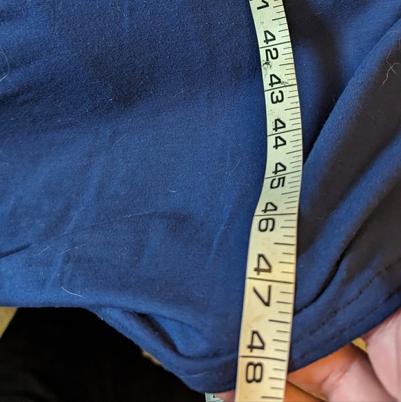 Torrid sz6 (6X) blue super soft midi ruched dress GUC - Picture 4 of 7